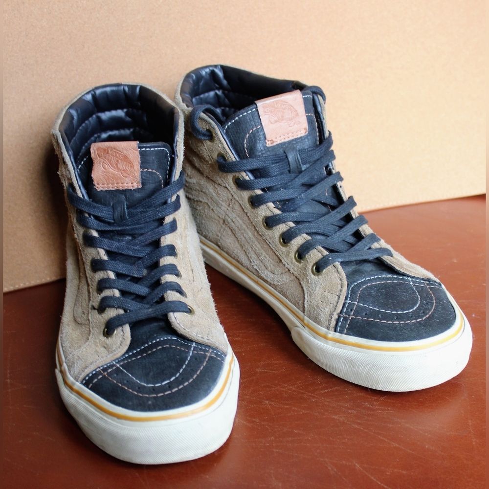 Vans Cali. Sk8-Hi 46 El Jefe tan/black. Great use condition. Men's 8 - Picture 1 of 16